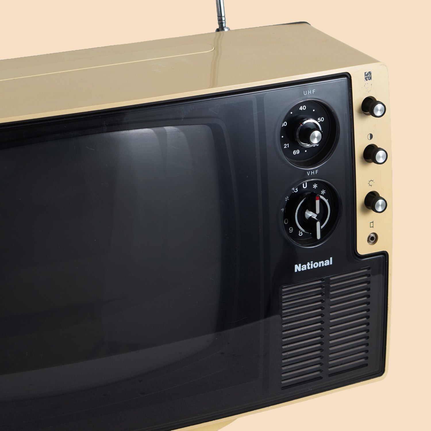National IC Solid State Black & White Television