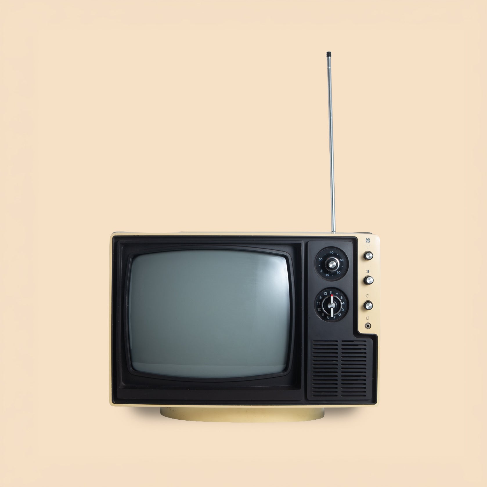National IC Solid State Black & White Television