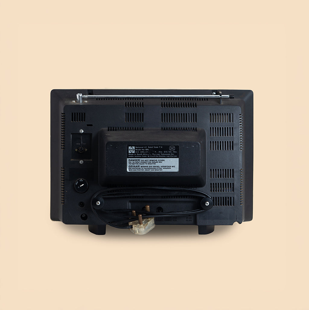 National IC Solid State Black & White Television